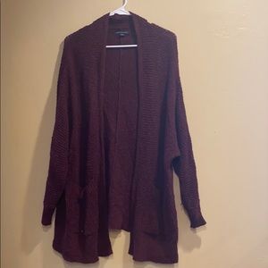 Burgundy cardigan